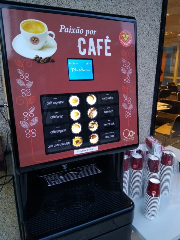Distribuidor de Máquina de Café Expresso Automática Pedreira - Máquina de Café Expresso Lojas de Conveniência