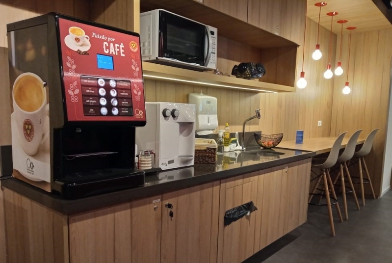 Preço de Vending Machine de Bebidas Cremosas Três Corações Santa Cruz - Vending Machine de Café Expresso