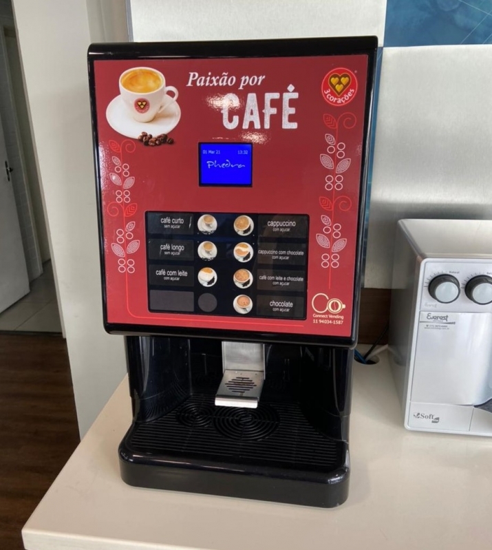 Vending Machine de Café Expresso Comodato Locação Cerqueira César - Máquina Vending Machine
